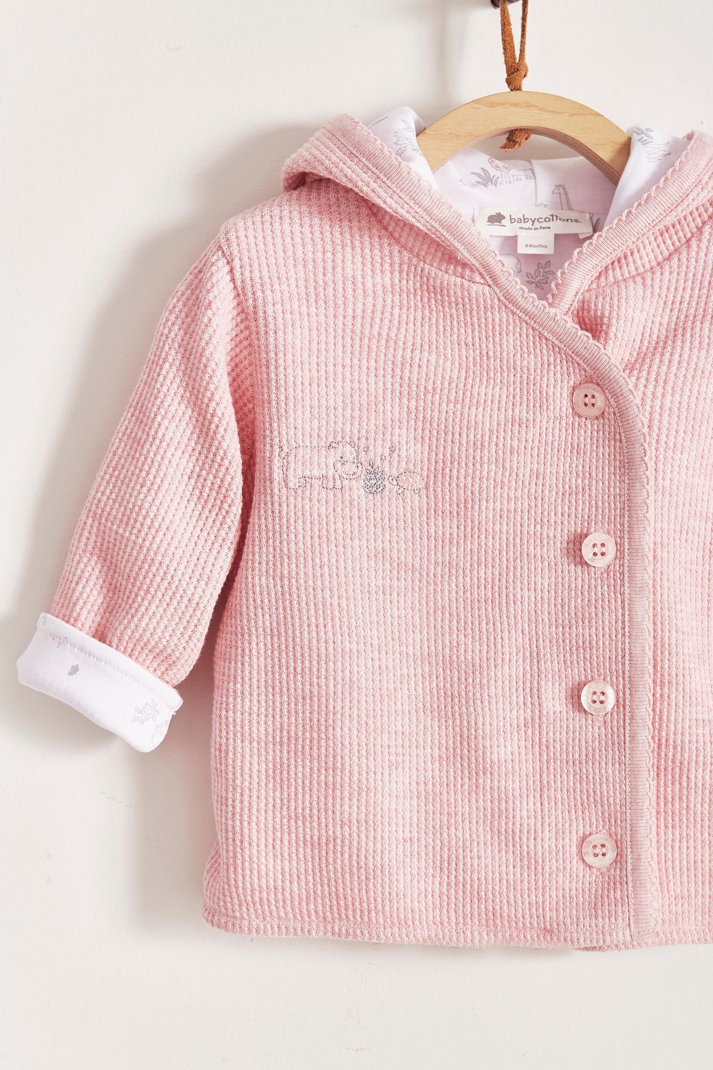 Girl Mini Safari Waffle Cardigan and Joggers Gift Set