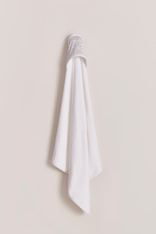 Girl Fall in Love Hooded Towel with Mitt